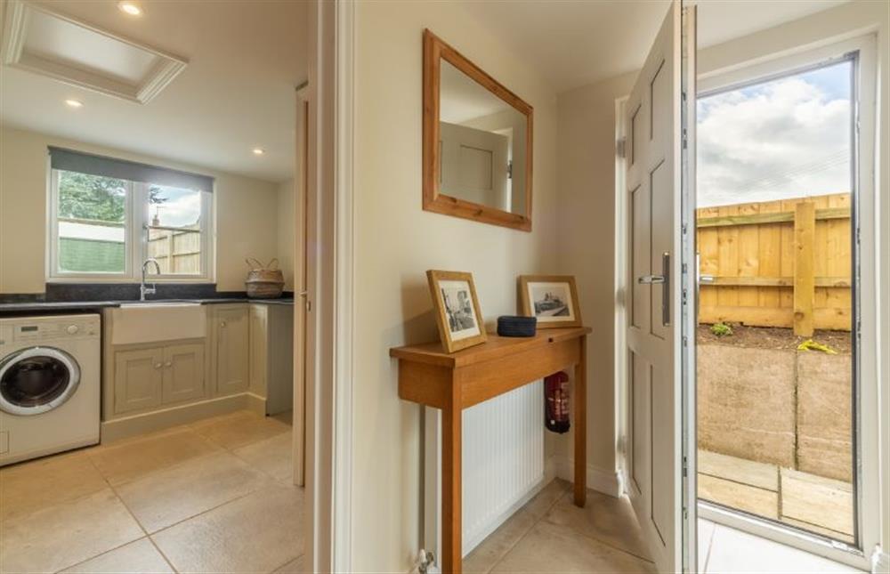 Ground floor: Utility room and side door at The Sidings, Docking near Kings Lynn