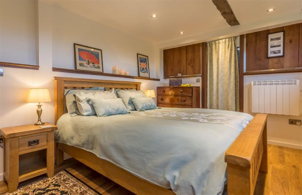Lower ground floor:  Double bedroom at The Signal Box, Melton Constable