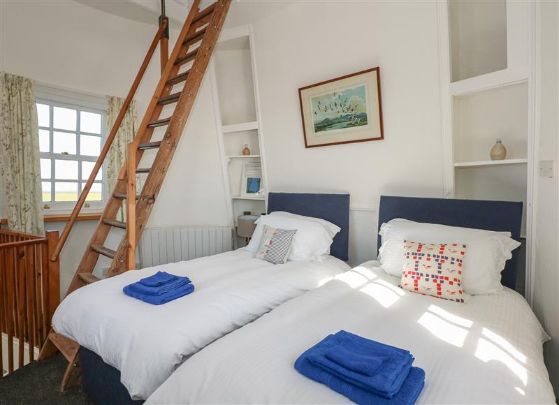 One of the bedrooms at The Sir Peter Scott Lighthouse, Sutton Bridge