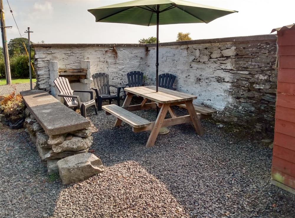 Outdoor area at The Smiddy in Glasserton, near Whithorn, Wigtownshire