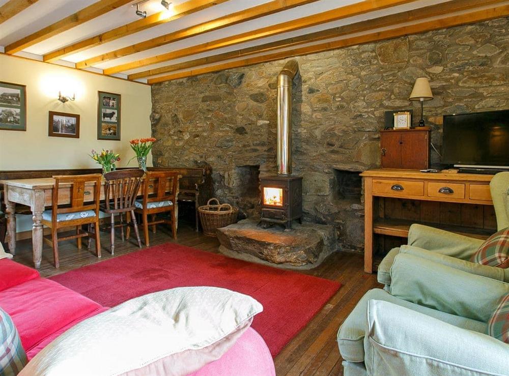 Living room/dining room at The Smiddy in Lochearnhead, Perthshire