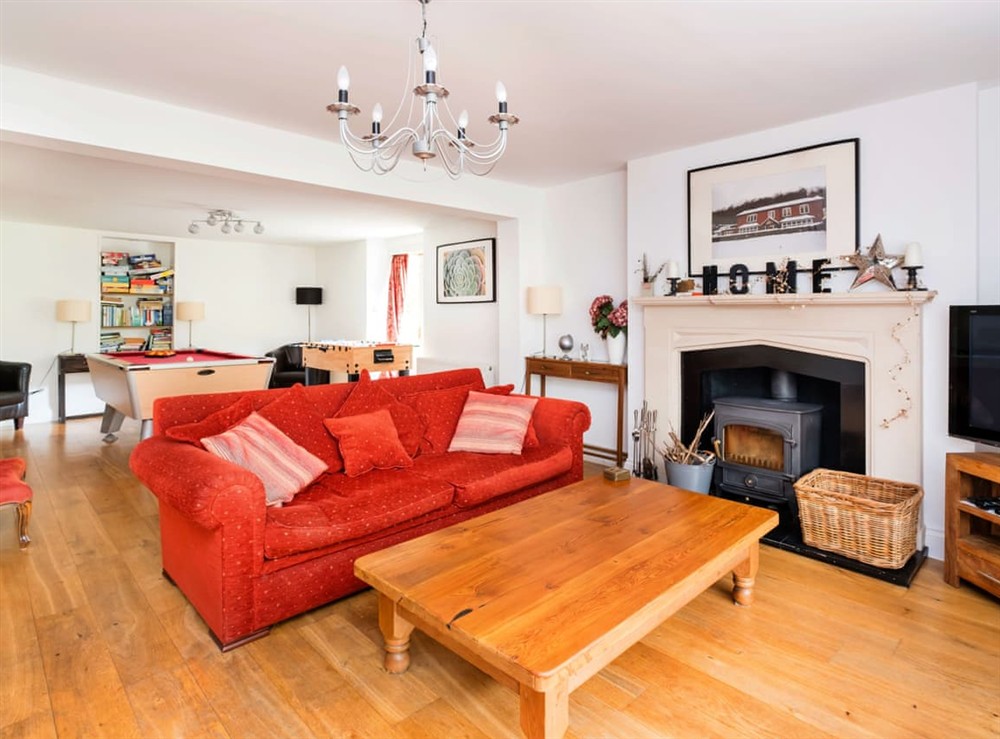 Living room at The Smithy Barn in Symonds Yat, Herefordshire