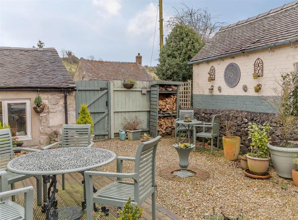 Wonderful outdoor area at The Smithy in Brassington, Nr. Matlock, Derbyshire