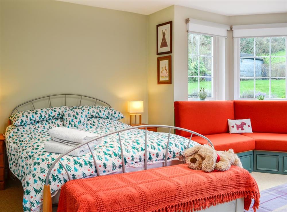 Double bedroom at The Smithy in New Galloway, Kirkcudbrightshire