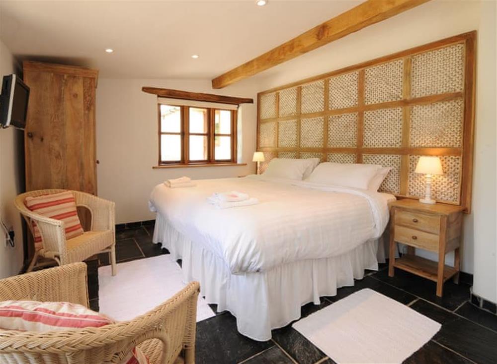 Master bedroom at The Smithy, Park Mill Farm in Exmoor & Country, North Devon