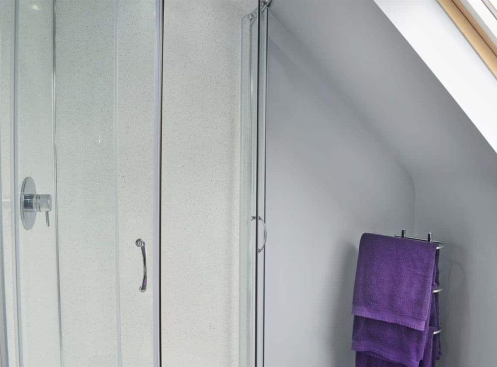 Well presented shower room at The Snug in Blackridge, near Edinburgh, West Lothian