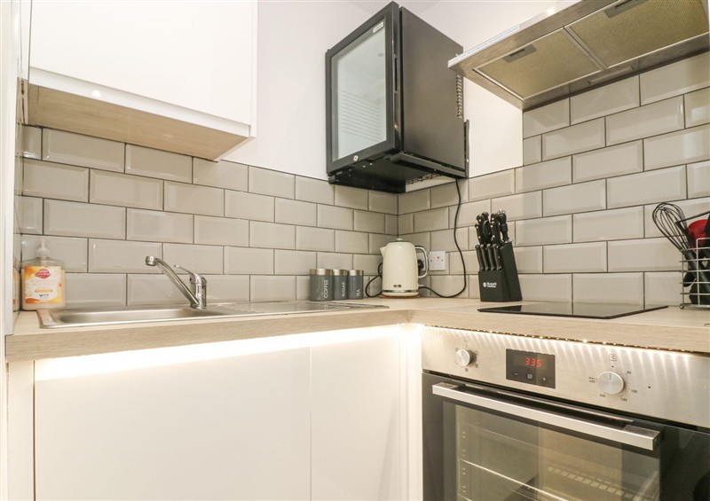 This is the kitchen at The Snug, Camborne