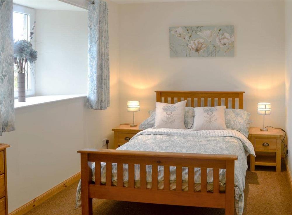 Comfortable double bedroom at The Soup Kitchen in Borgue, near Kirkcudbright, Kirkcudbrightshire