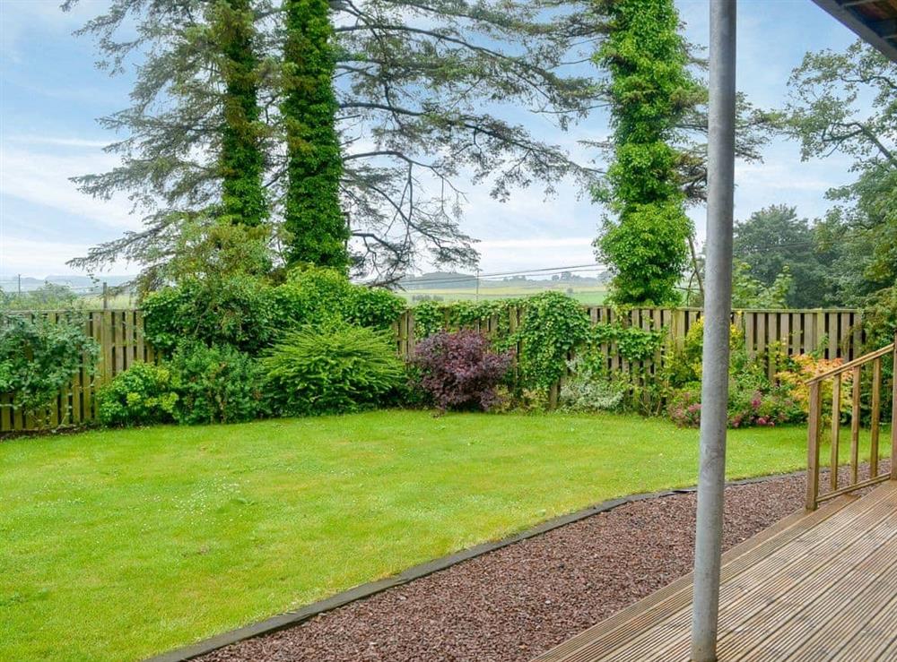 Spacious lawned garden at The Soup Kitchen in Borgue, near Kirkcudbright, Kirkcudbrightshire