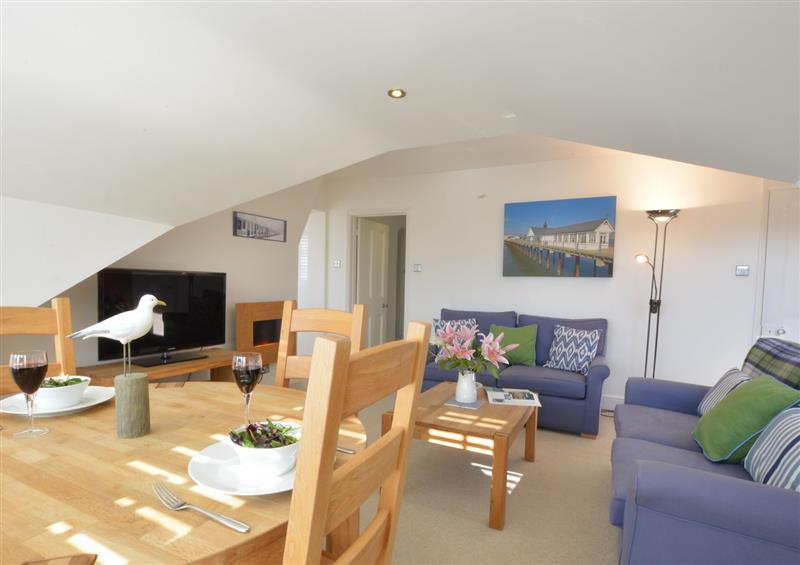 Relax in the living area at The Southwold Loft, Southwold