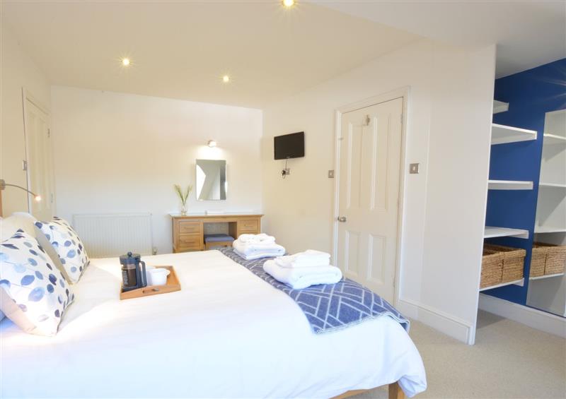 This is the bedroom at The Southwold Loft, Southwold