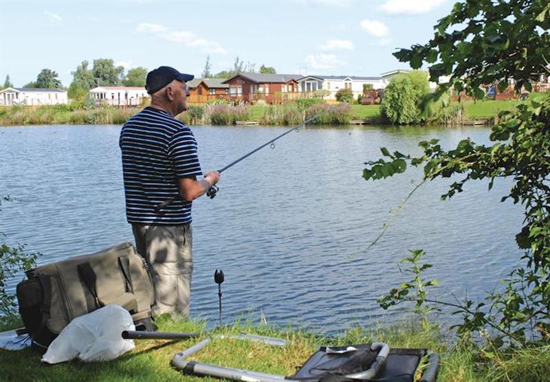 Fishing at The Springs Lakeside Holiday Park in Pershore, Worcestershire
