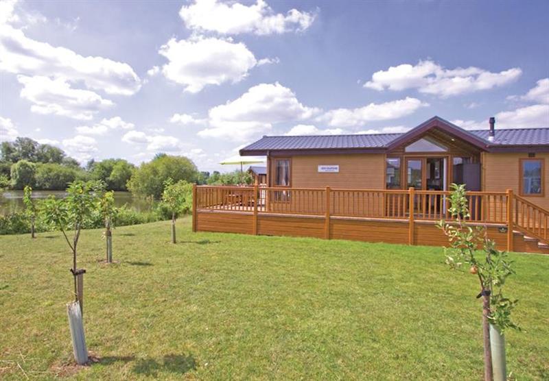 The park setting at The Springs Lakeside Holiday Park in Pershore, Worcestershire