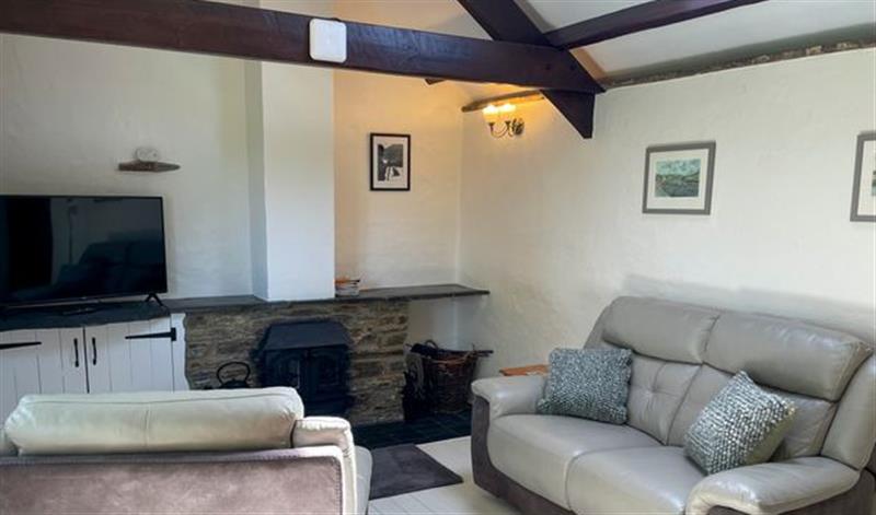 Relax in the living area at The Stable @ Canllefaes, Penparc near Cardigan