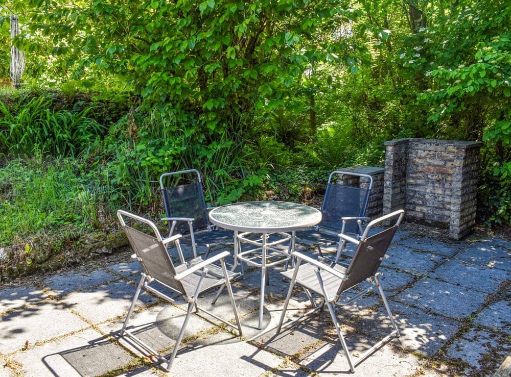 Sitting-out-area at The Stable in Callington, Cornwall