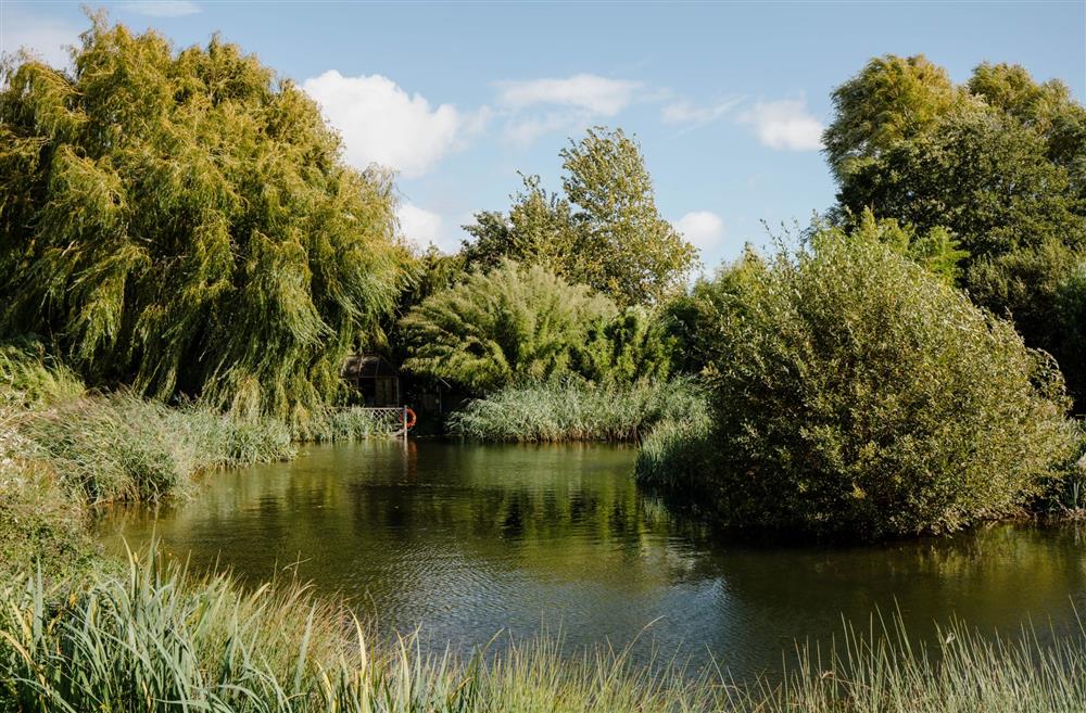 The beautiful lake invites you to sit a while