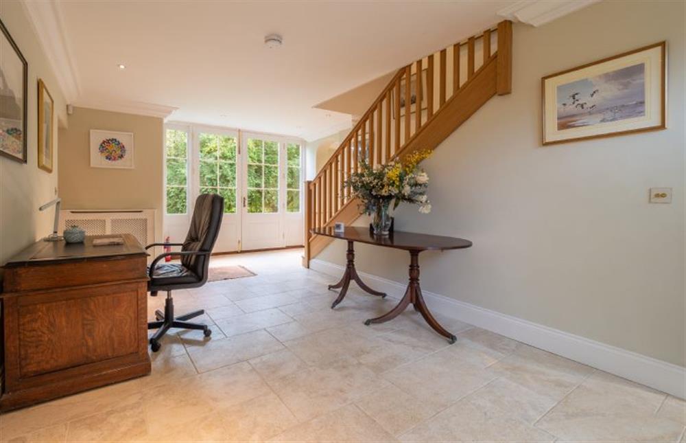 Ground floor: Hallway with stairs to first floor at The Stable Cottage, Watlington  near Kings Lynn