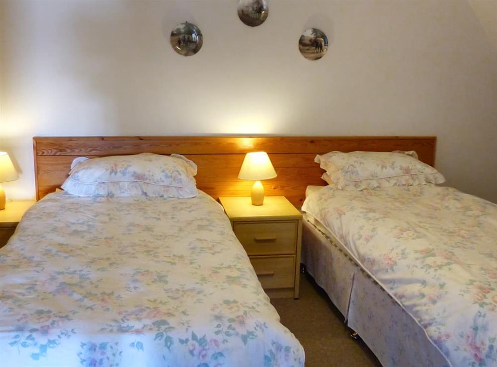 Twin bedroom at The Stable in Dalmally, Argyll