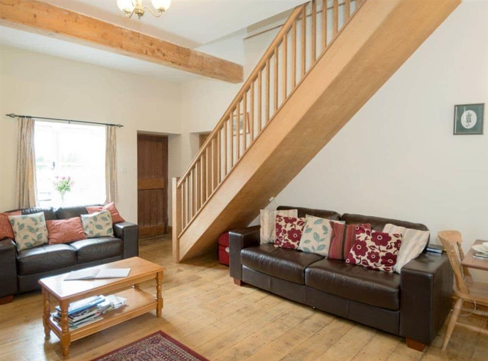 Comfortable living room at The Stable in Foxham, near Chippenham, Wiltshire