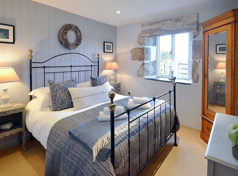 Comfortable doule bedroom at The Stable in Godolphin Cross, Helston, Cornwall., Great Britain