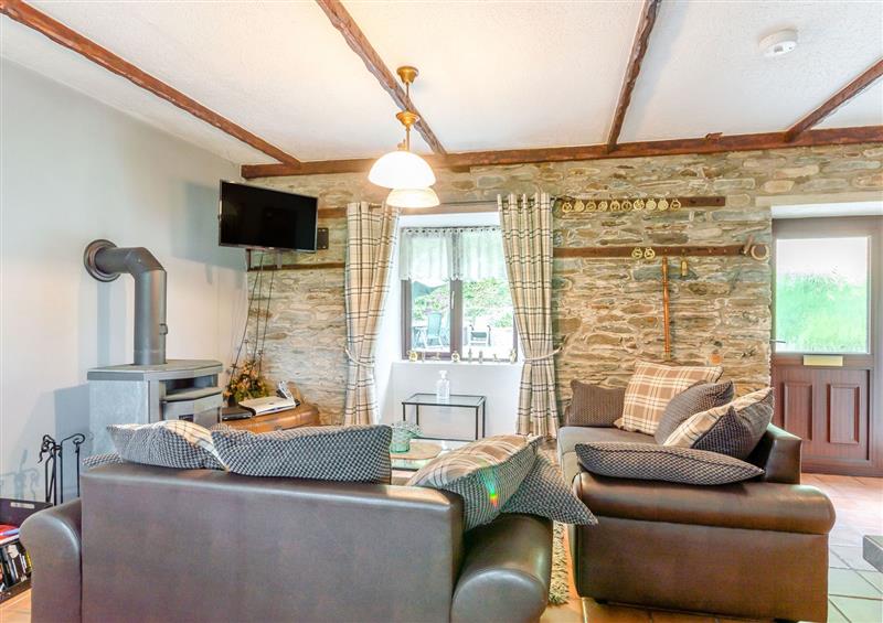 Relax in the living area at The Stable, Llandysul
