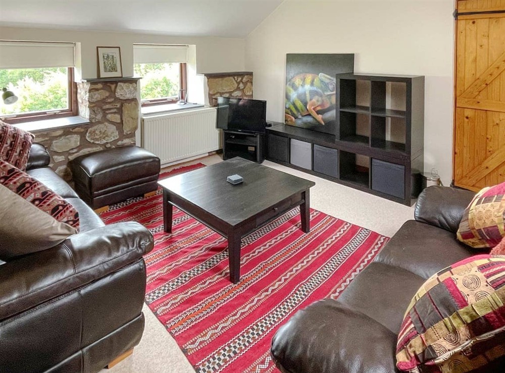 Sitting room at The Stable in Mold and the Clwydian Range, Wales