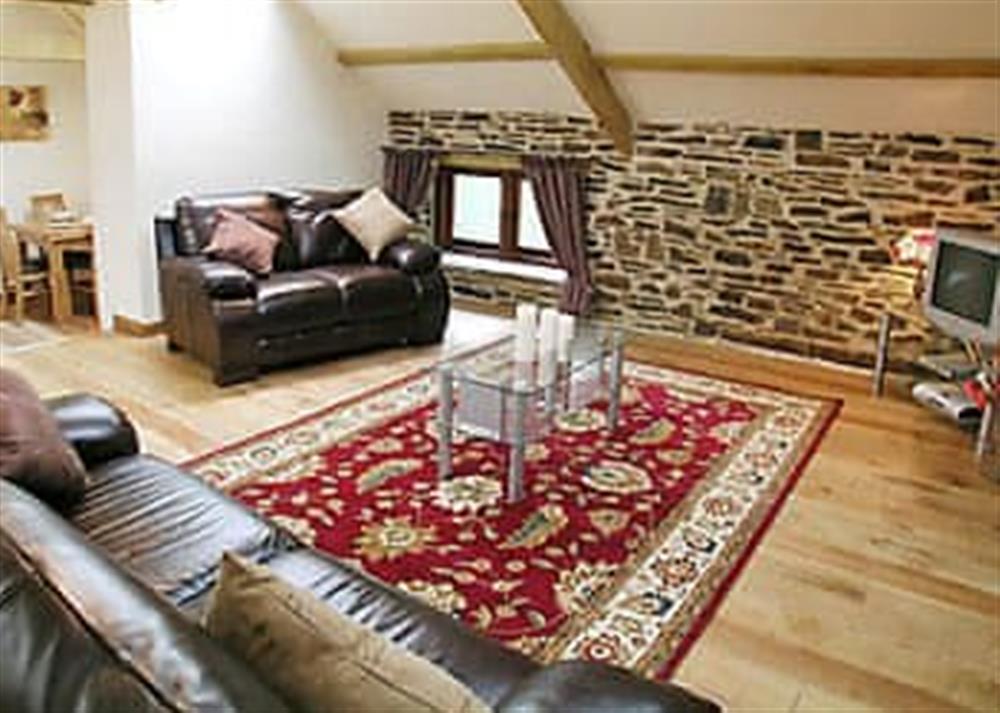 Living room at The Stable in North Petherwin, near Launceston, Cornwall