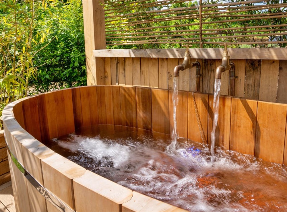 Hot tub at The Stable View in Matlock, Derbyshire