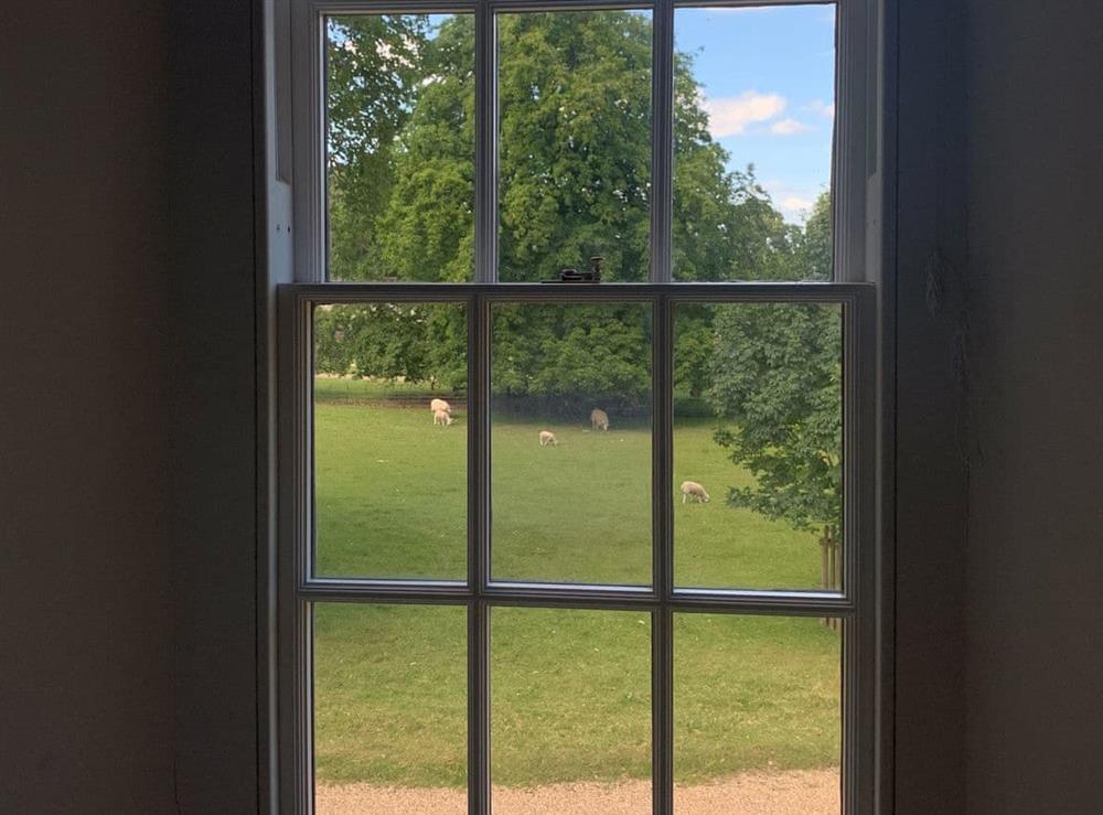 View from bedroom window at The Stable in Womenswold, near Canterbury, Kent