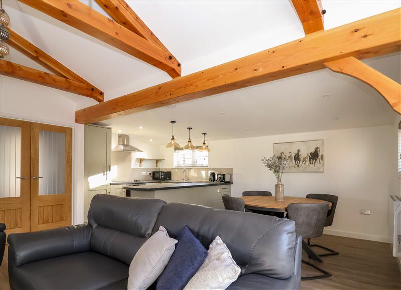 Relax in the living area at The Stables @ Merrydown, Axminster