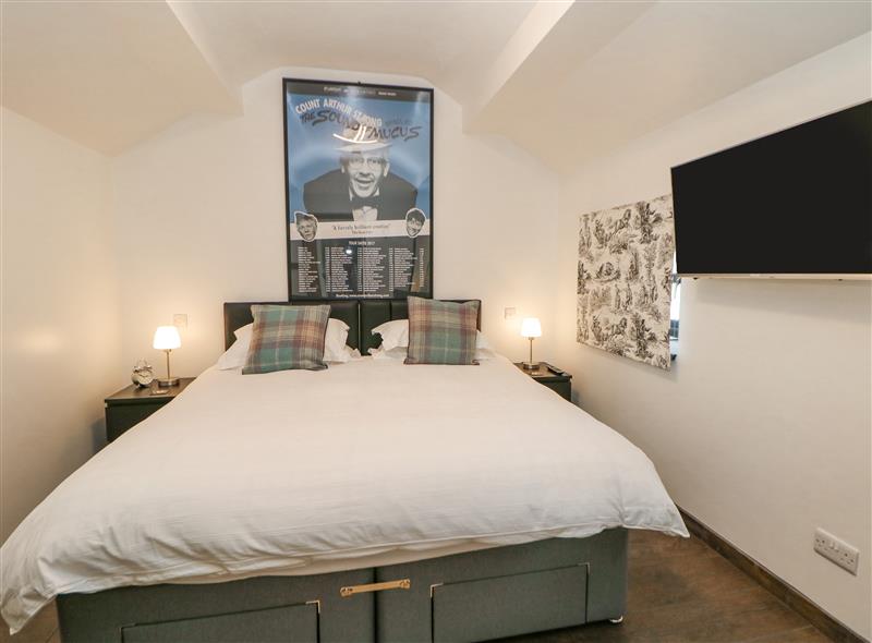 One of the bedrooms at The Stables  at Badgers Clough Farm, Disley