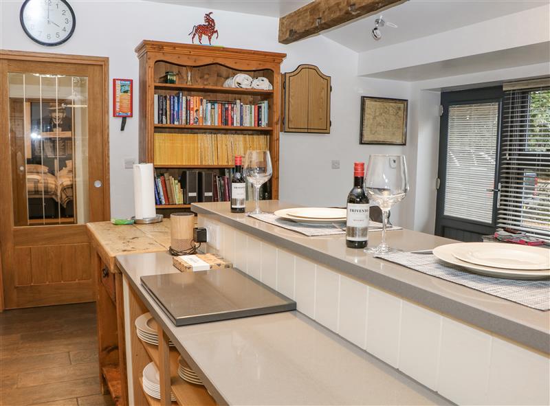 The kitchen at The Stables  at Badgers Clough Farm, Disley