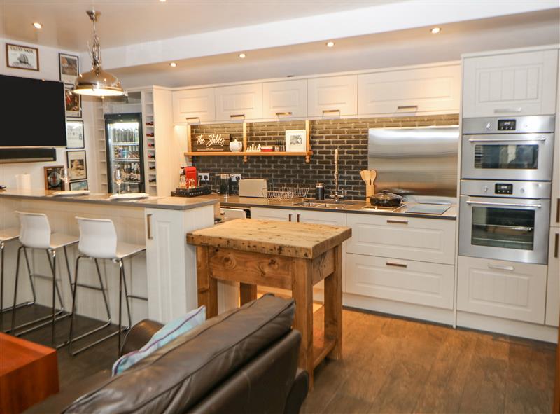 This is the kitchen at The Stables  at Badgers Clough Farm, Disley