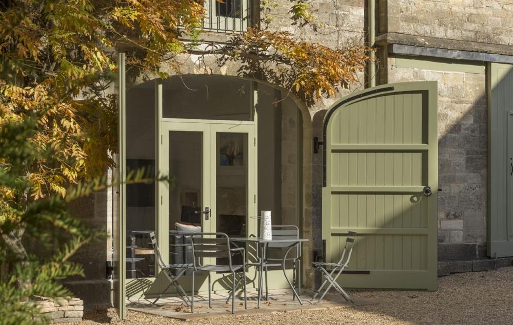 There is a small courtyard area to the front of The Stables at The Stables at The Lammas, Minchinhampton