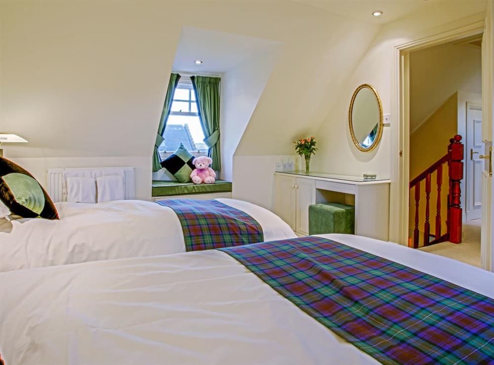 Twin bedroom at The Stables in Balfron Station, near Drymen, Lanarkshire