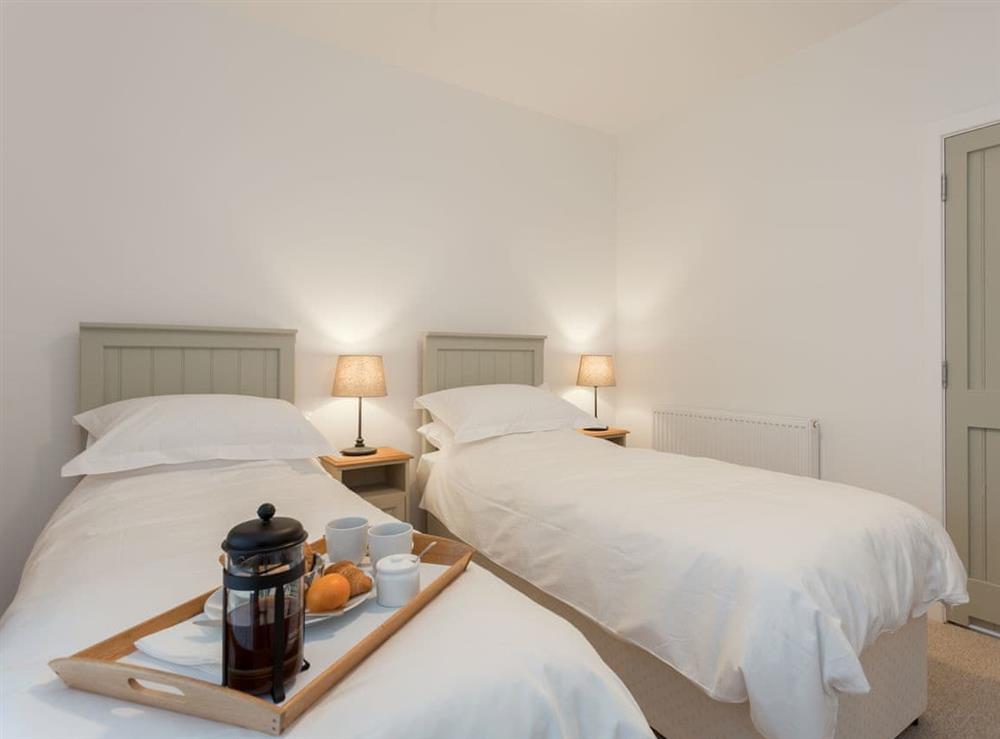 Good sized twin bedroom at The Stables in Beauworth, near Alresford, Hampshire