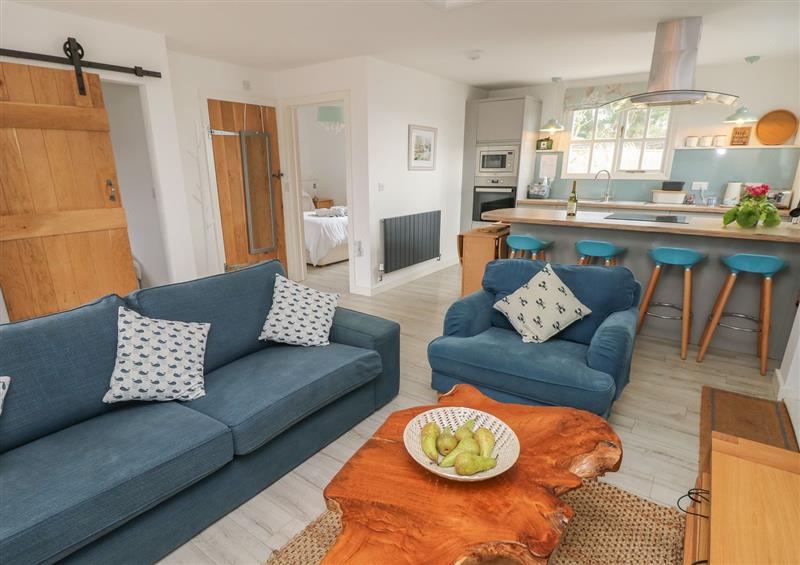The living room at The Stables, Brighstone
