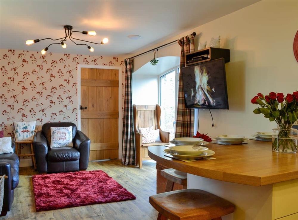 Open plan living space at The Stables in Castle Douglas, Kirkcudbrightshire