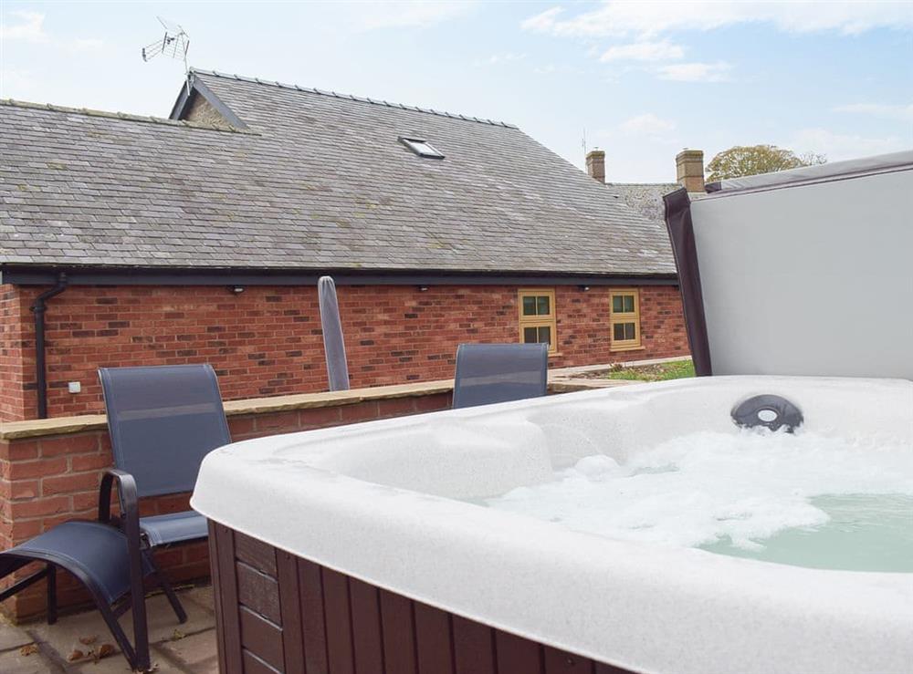 Hot tub (photo 2) at The Stables in Clun, near Bishops Castle, Shropshire