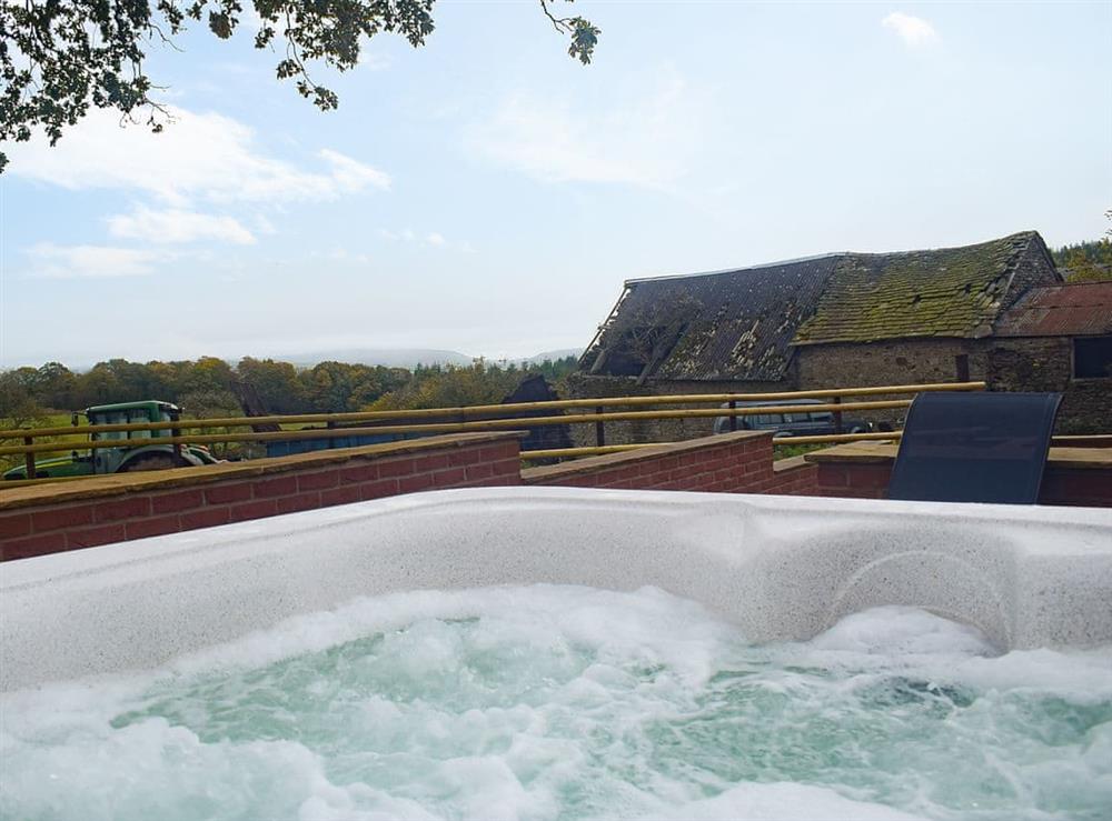 Hot tub (photo 3) at The Stables in Clun, near Bishops Castle, Shropshire