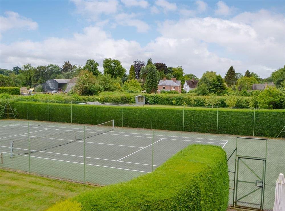 Tennis court at The Stables in Eardisland, Nr Leominster., Herefordshire