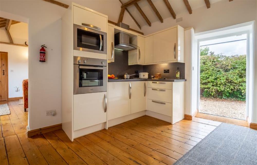 Enter in to a well-equipped kitchen at The Stables, Edingthorpe near North Walsham