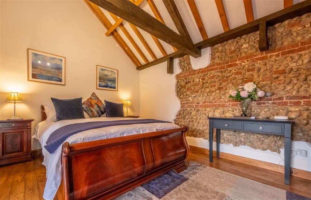 Master bedroom at The Stables, High Kelling near Holt