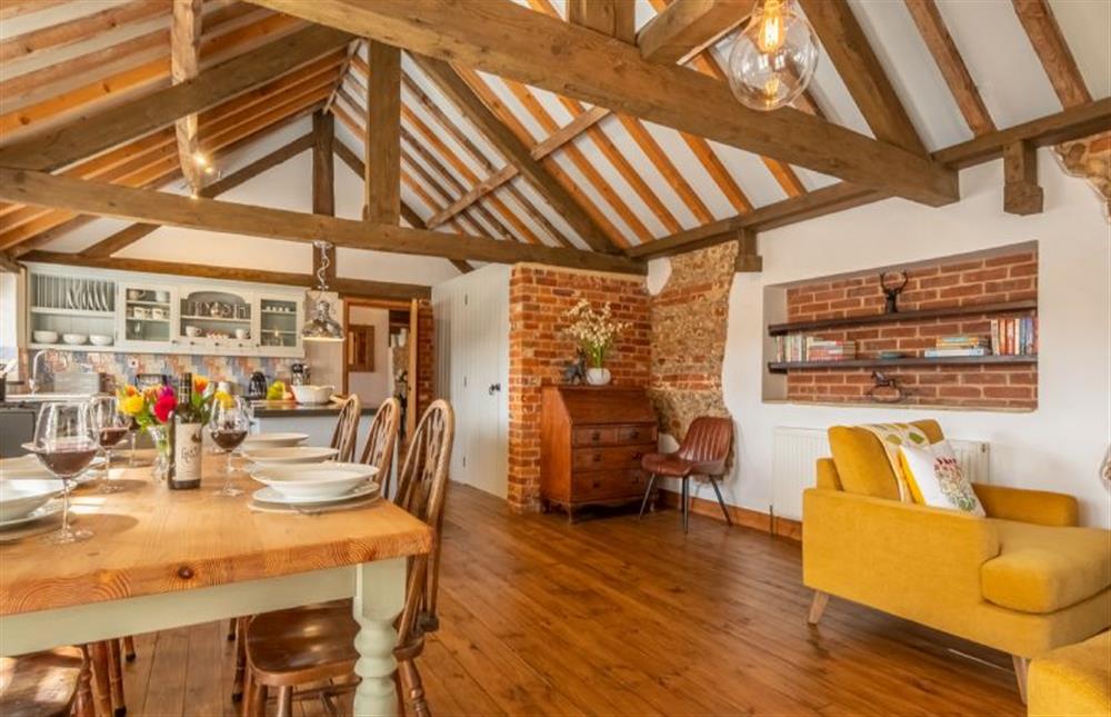 Open-plan living at The Stables, High Kelling near Holt