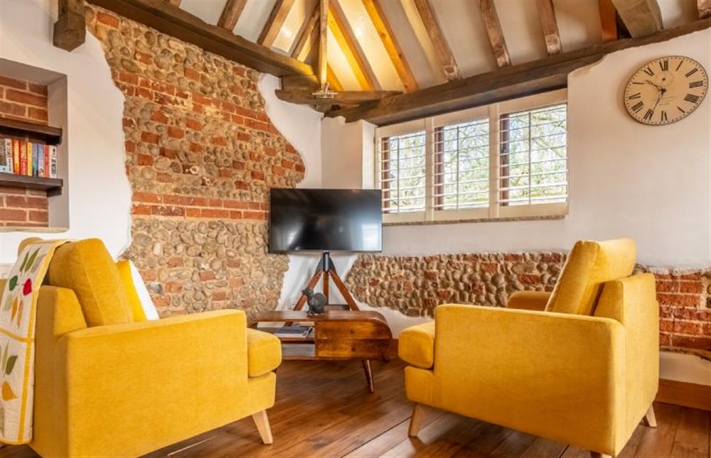 Sitting area with Smart television at The Stables, High Kelling near Holt
