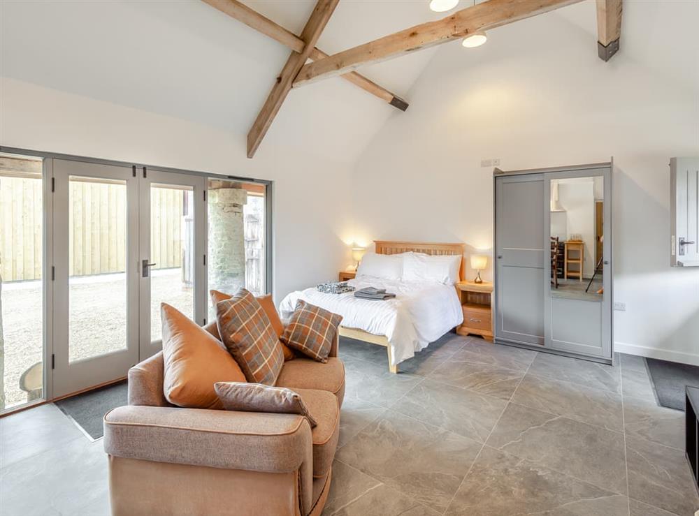 Double bedroom at The Stables in Kingscote, Gloucestershire