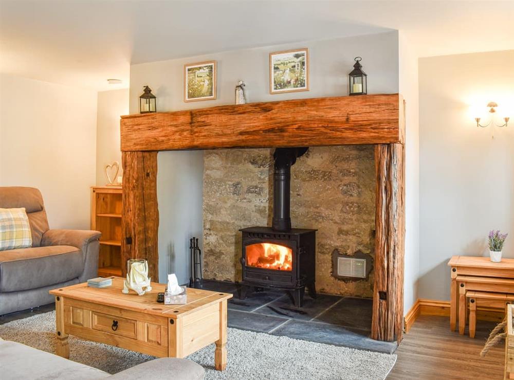 Open plan living space at The Stables in Longdyke, near Morpeth, Northumberland