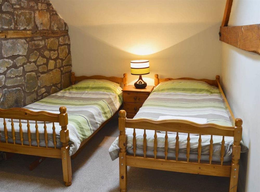 Twin bedroom at The Stables in Maesbury Marsh, near Oswestry, Shropshire