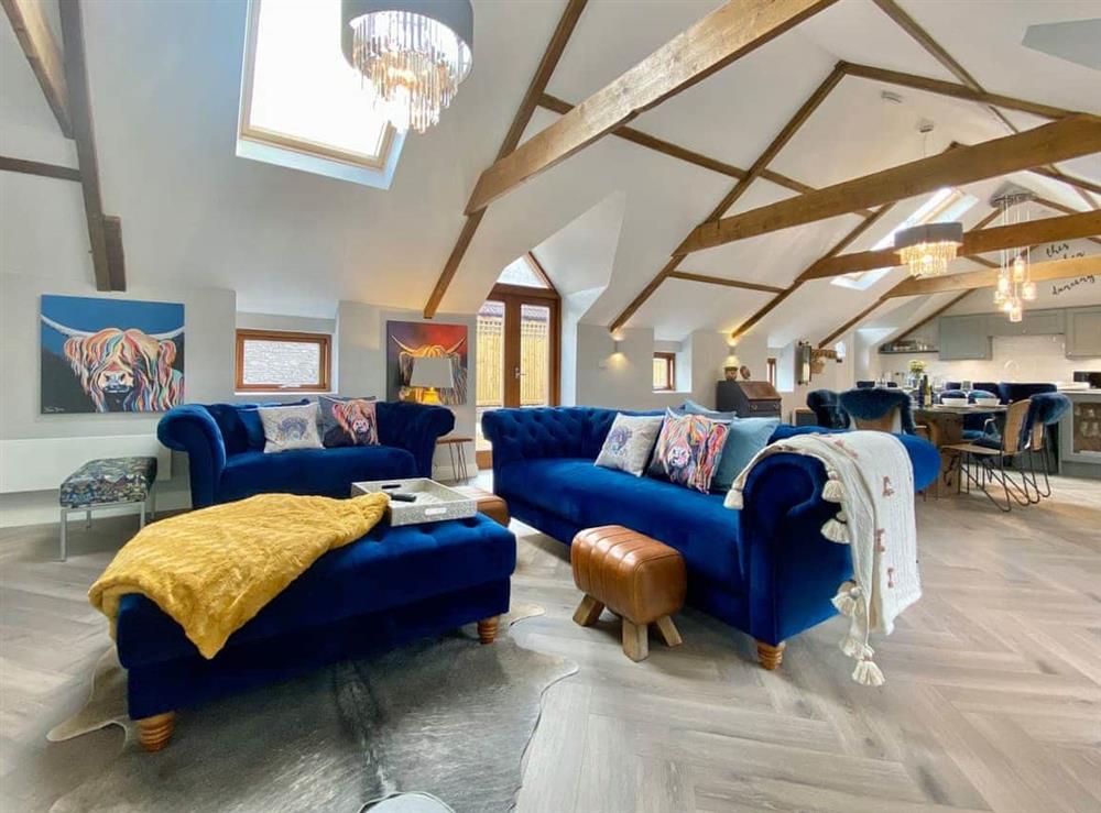 Living area at The Stables in Nibley, near Yate, Avon