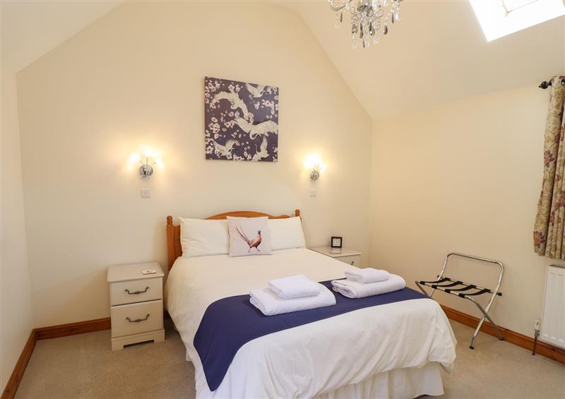 This is the bedroom at The Stables, North Somercotes
